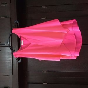 E&M womens pink tank top